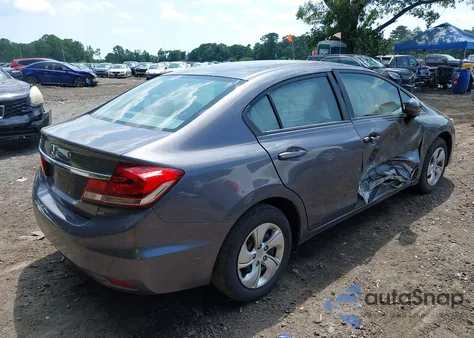 2014 Honda Civic Lx z USA, uszkodzony, nr VIN 2HGFB2F57EH551727